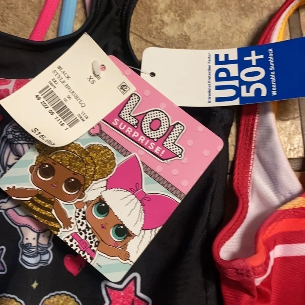 4T & XS Girl’s Lol Surprise/Harry Potter Swimming Suits Summer Resortwear